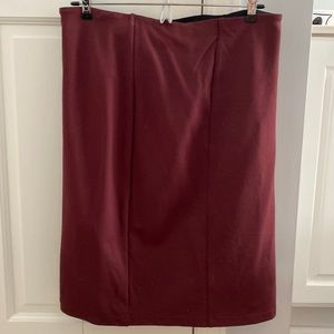 Burgundy Liverpool pencil skirt, size 12
